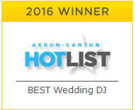 2016 Akron-Canton Hotlist Best Wedding DJ award